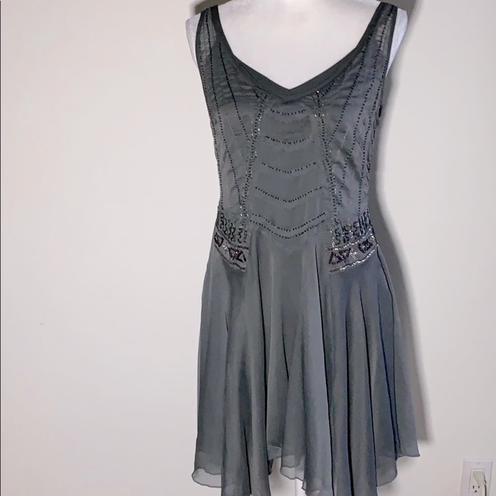 Free People V Neck Decorative Top Dress